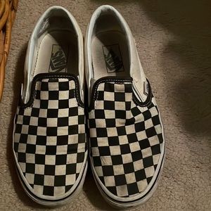 Checkered Van Slip ons